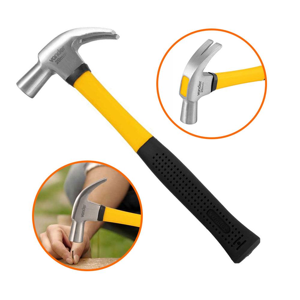 Martelo Unha Profissional 20mm Com Cabo de Fibra - Vonder 3589020000