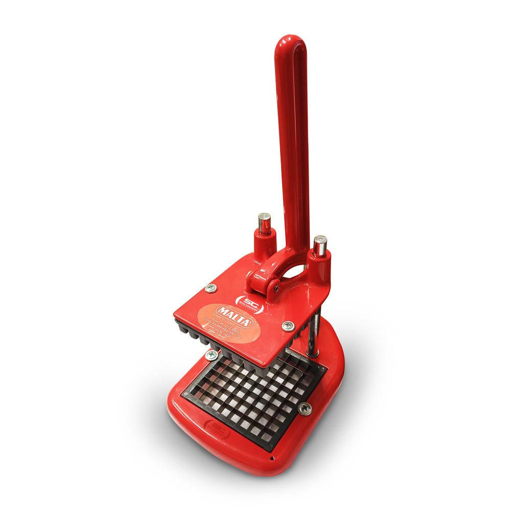 Cortador de Legumes e Batata Frita Em Alumínio Pequeno 1x1 Cm Doméstico Vermelho 585 - Malta