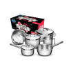 Kit - Faqueiro Premium 3 Peças + 1 Jogo de Panelas Inox Solar 6 Peças - Tramontina