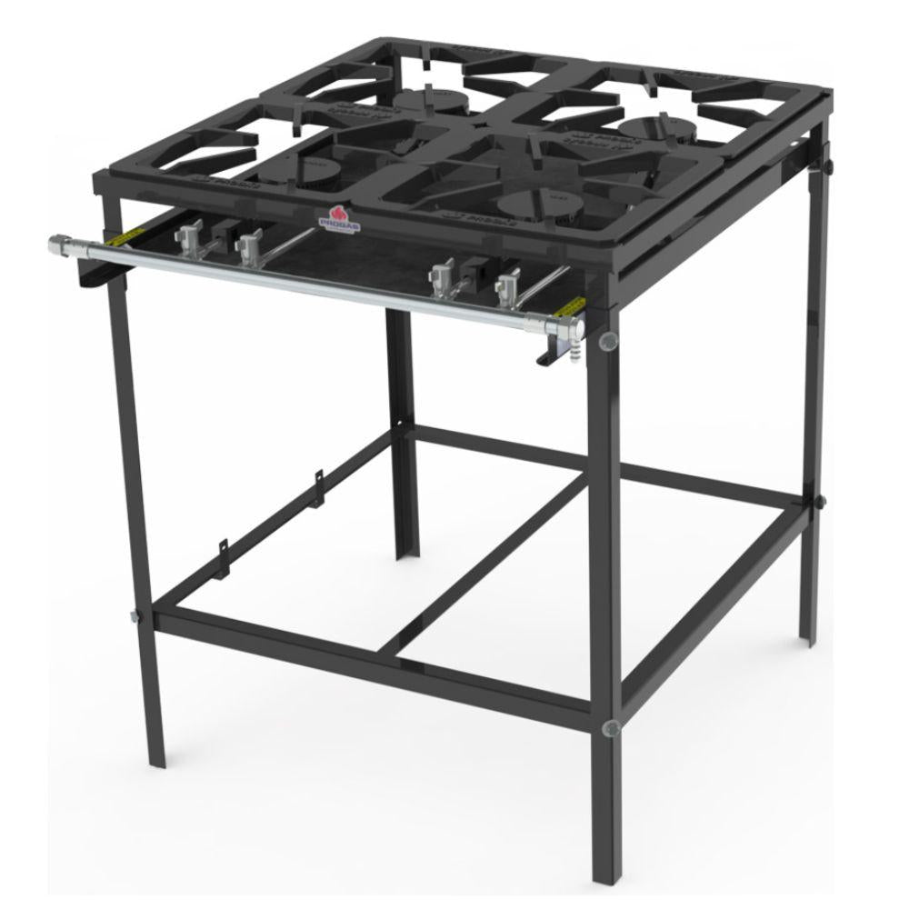 Fogão Industrial 4 Bocas a Gás Baixa Pressão Aço Carbono PM-400 - Progás
