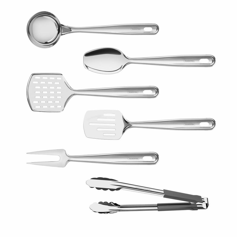 Kit Utensílios de Servir e Preparar Extrata Aço Inox 6 Peças - Tramontina