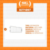 Kit - 4 Divisórias Para Cestos 30cm Branco New Plus - Sa Gôndolas
