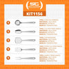 Kit Utensílios de Servir e Preparar Extrata Aço Inox 5 Peças - Tramontina