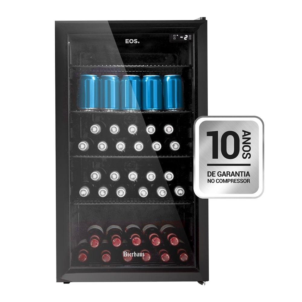 Visa Cooler Cervejeira Porta de Vidro Frost Free -6 a 10 ºc 98l Ece100 Bierhaus 220v - Eos