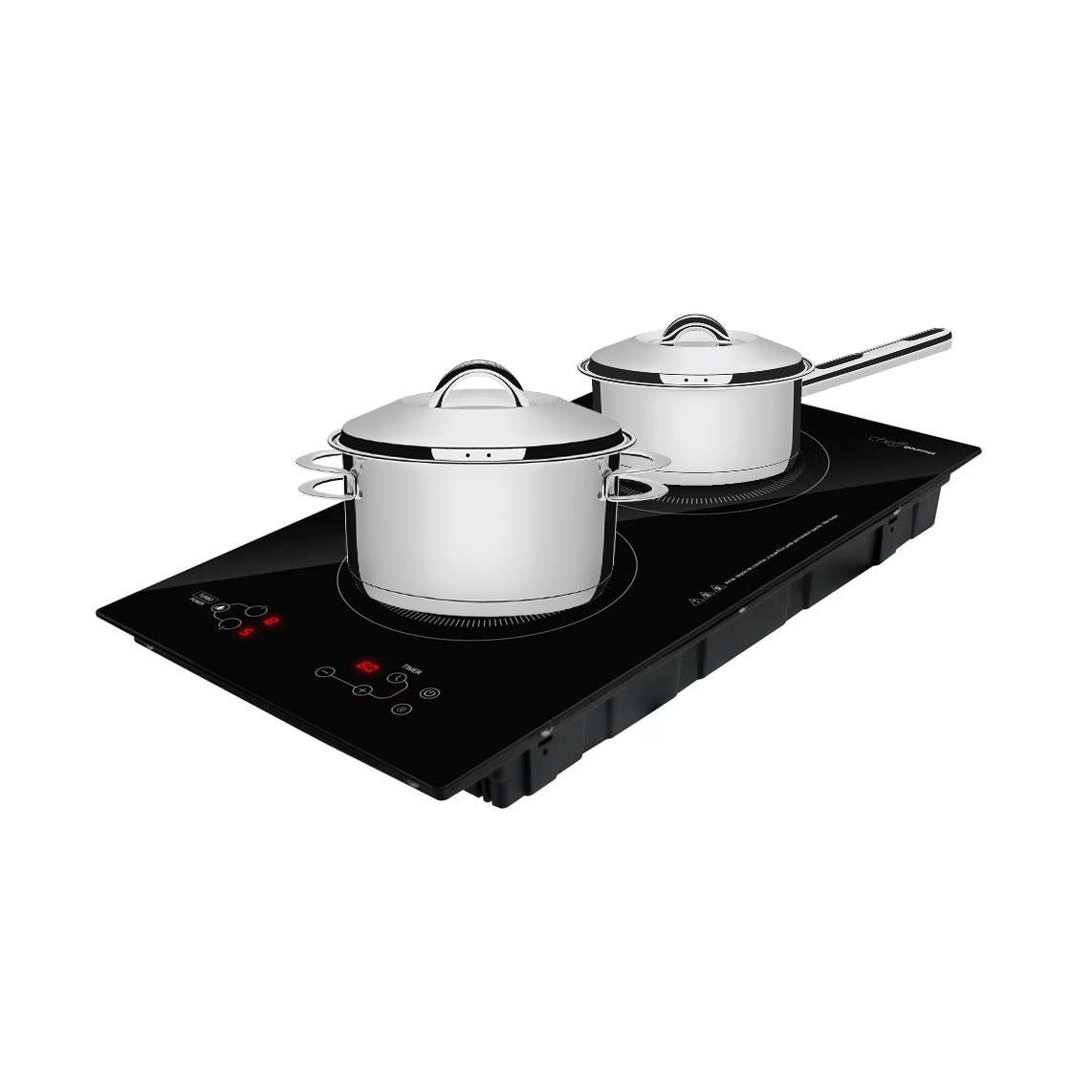 Fogão Cooktop De Indução 2 Bocas Elétrico Eci02ep 220V E Panelas Solar Ø 20cm Pit5 E Ø 16cm Pit7 - Eos