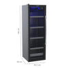Cervejeira Expositora 200L Blue Light Porta de Vidro Invertida EXPVQBL200PI 220V - Venax