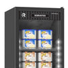 Visa Cooler Sorvete Porta Vidro Aquecido Ar Forçado -22ºC 400L VCS400PVPP Preto Externo e Interno 220V - Refrimate