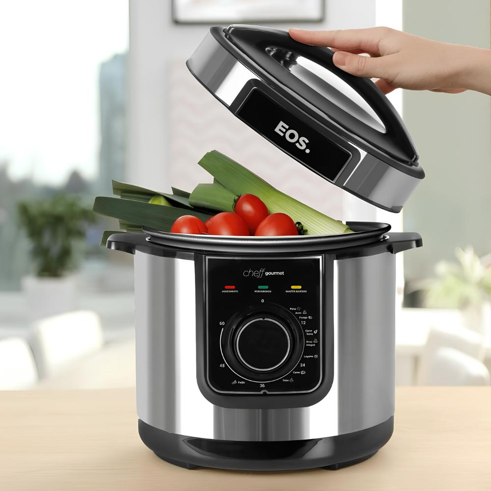 Panela de Pressão Elétrica Multicooker 5l Inox EPP50MI  127v - Eos