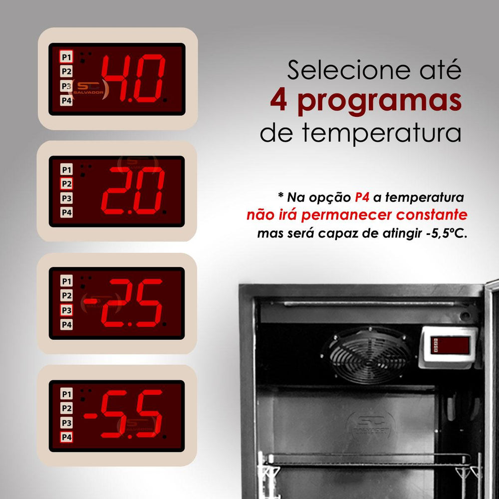 Cervejeira Expositora Visa Cooler 400L Porta de Vidro Preta VCC400V - Refrimate