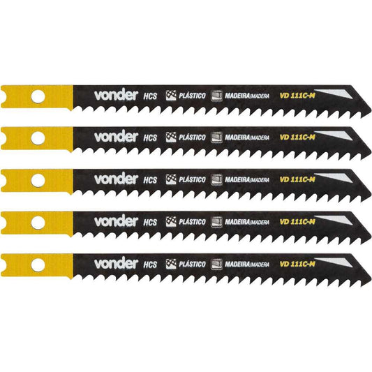 Conjunto Com 5 Unidades de Lâmina de Serra Tico-tico VD111C-M - Vonder 4633200111