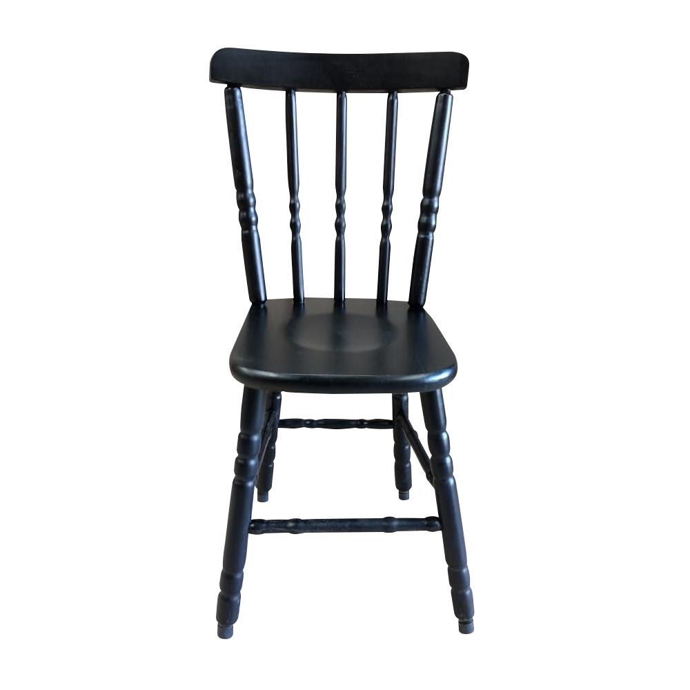 SEMINOVO - Cadeira Madeira Pés Torneados Tabaco Sem Estofado - Disa Móveis