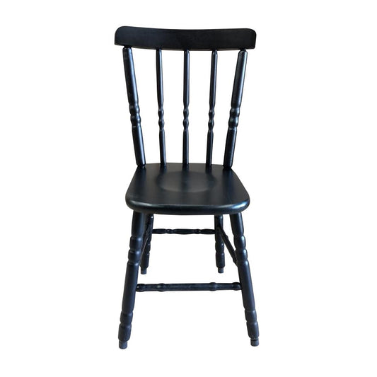 SEMINOVO - Cadeira Madeira Pés Torneados Tabaco Sem Estofado - Disa Móveis