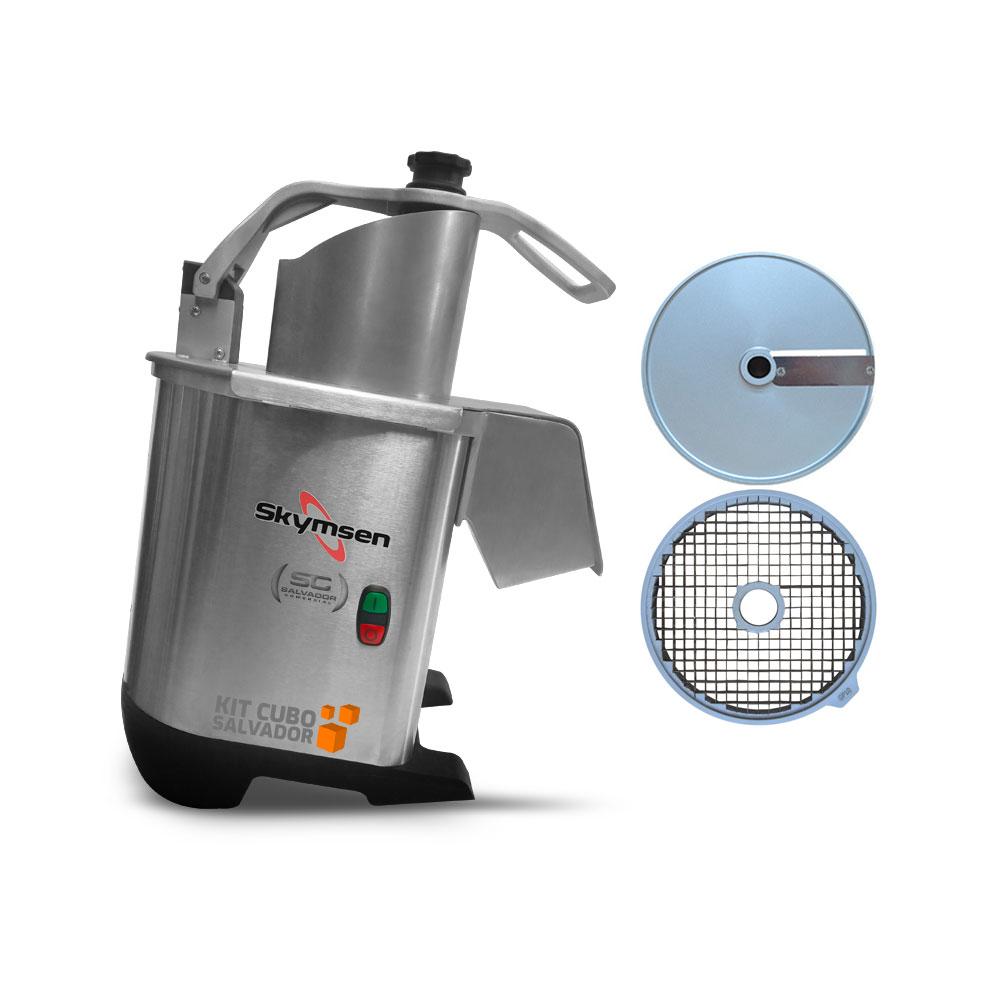 Processador de Alimentos Corte Fatias 10mm e Cubos 10mm 10x10x10mm PA7 PRO Bivolt - Skymsen