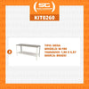 Kit - 2 Mesa Panificadora Desmontável 900x870x1900 M-190 - Braesi