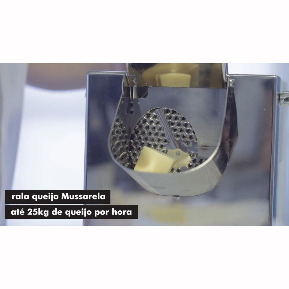 Ralador De Queijo e Legumes Elétrico 1/4 CV Industrial 127V - Anodilar