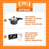 Kit - Panela de Pressão 4,5L Vancouver Grafite + 1 Faqueiro Inox 24pç - Tramontina
