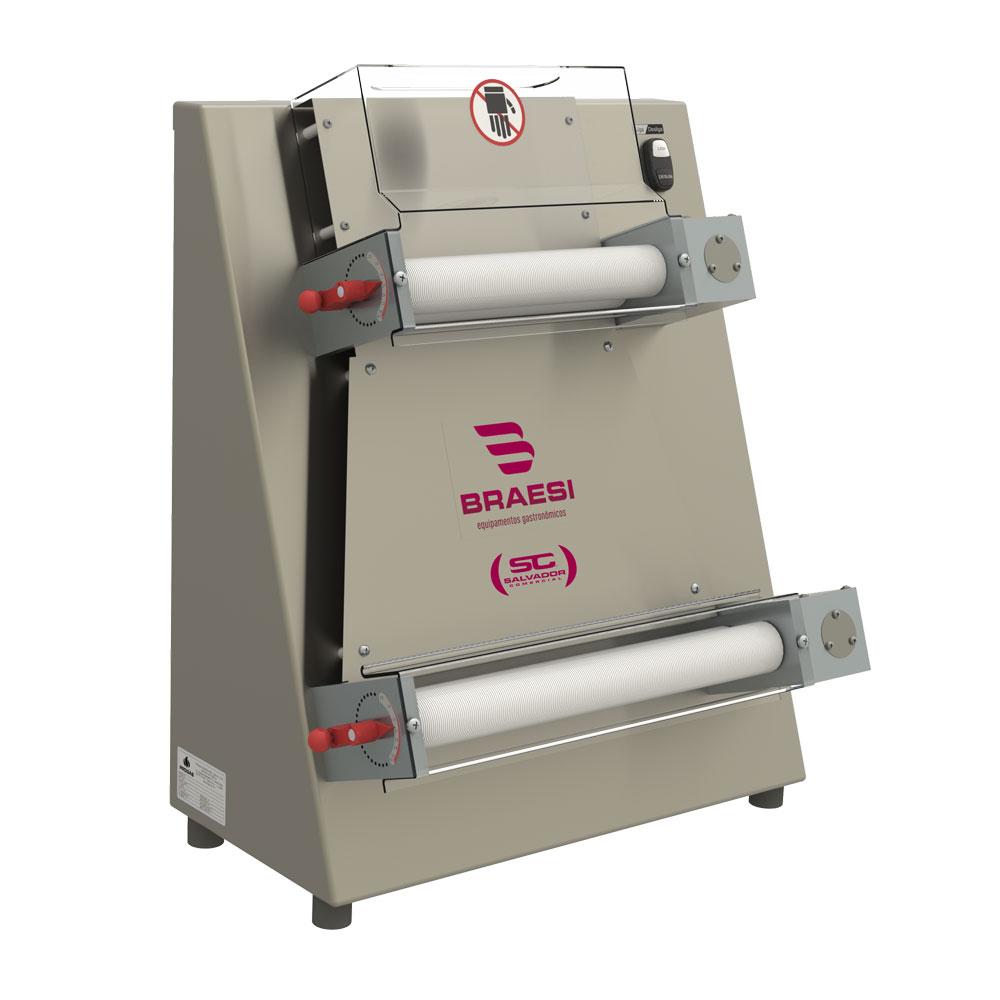 Cilindro Modelador de Pizza Abridora de Massa 40cm Profissional Inox BMPZ-40 Bivolt - Braesi