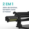 Cilindro Laminador de Massas Elétrico 28cm Carenagem Abs Nero Preto 220v - Anodilar