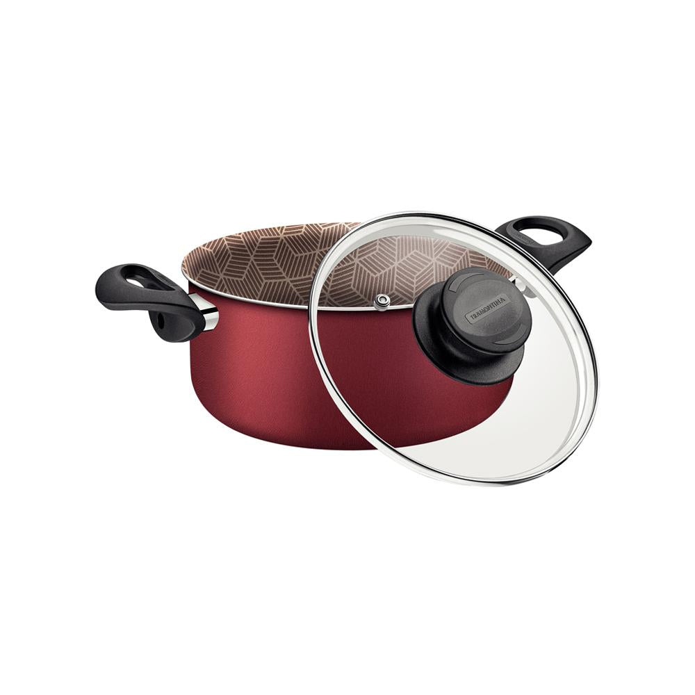 Caçarola Paris Alumínio Antiaderente Vermelho 20cm 2,9l Patv2 - Tramontina 20520720