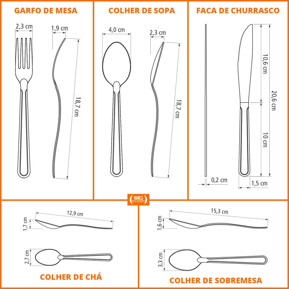 Faqueiro Búzios Com 210 Peças Totalmente Em Aço Inox Ibag - Tramontina