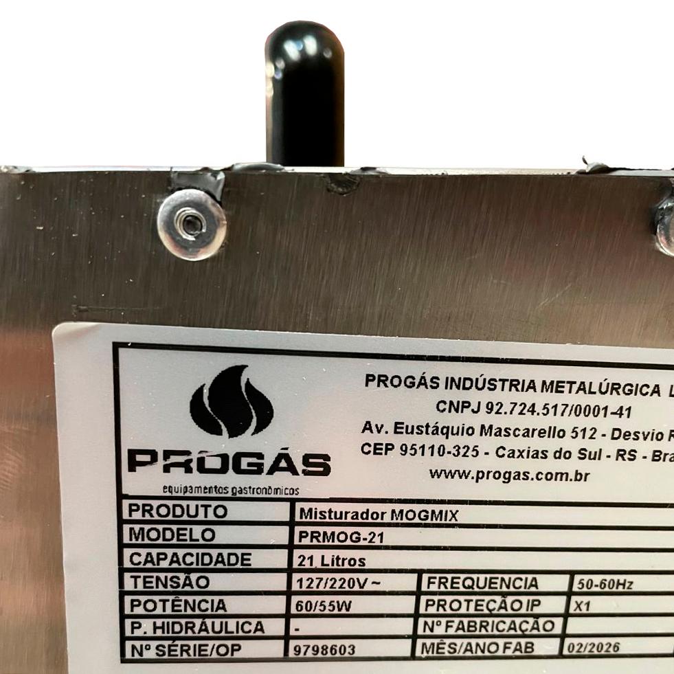 SEMINOVO - Misturador Panela Mexedora de Brigadeiro Gás 21l Mogmix Prmog-21 Bivolt - Progás P42611