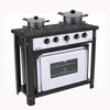 Fogão Industrial 2 Bocas com Forno Bravo Branco Venâncio + 2 Caçarolas Tramontina Turim