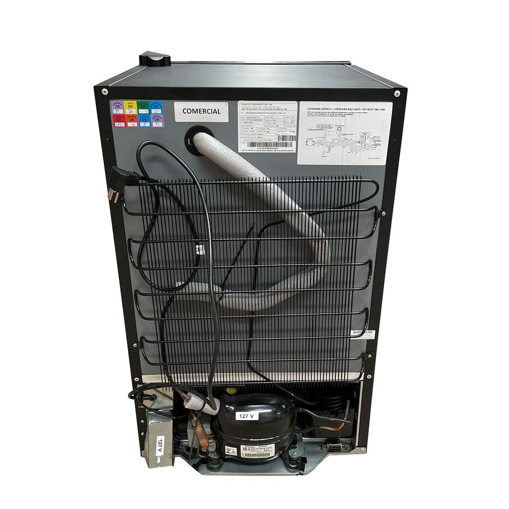 SEMINOVO - Visa Cooler Expositor Cervejeiro Porta Vidro 100L Blue Light EXPVQBL100 Bivolt (com Transformador) - Venax