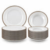 Jogo de Pratos Fundo 21 cm e Raso 25 cm Canyon 24 Peças em Porcelana Decorada - Tramontina