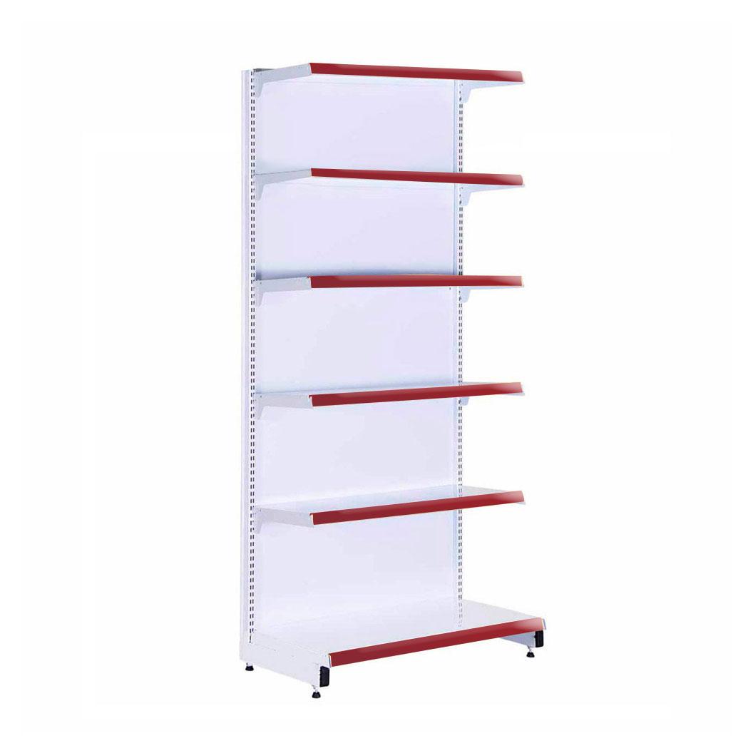 Gôndola Prateleira 6 Níveis 40x30 New Plus 2,00 Parede Inicial Pe Vermelho - Sa Gôndolas