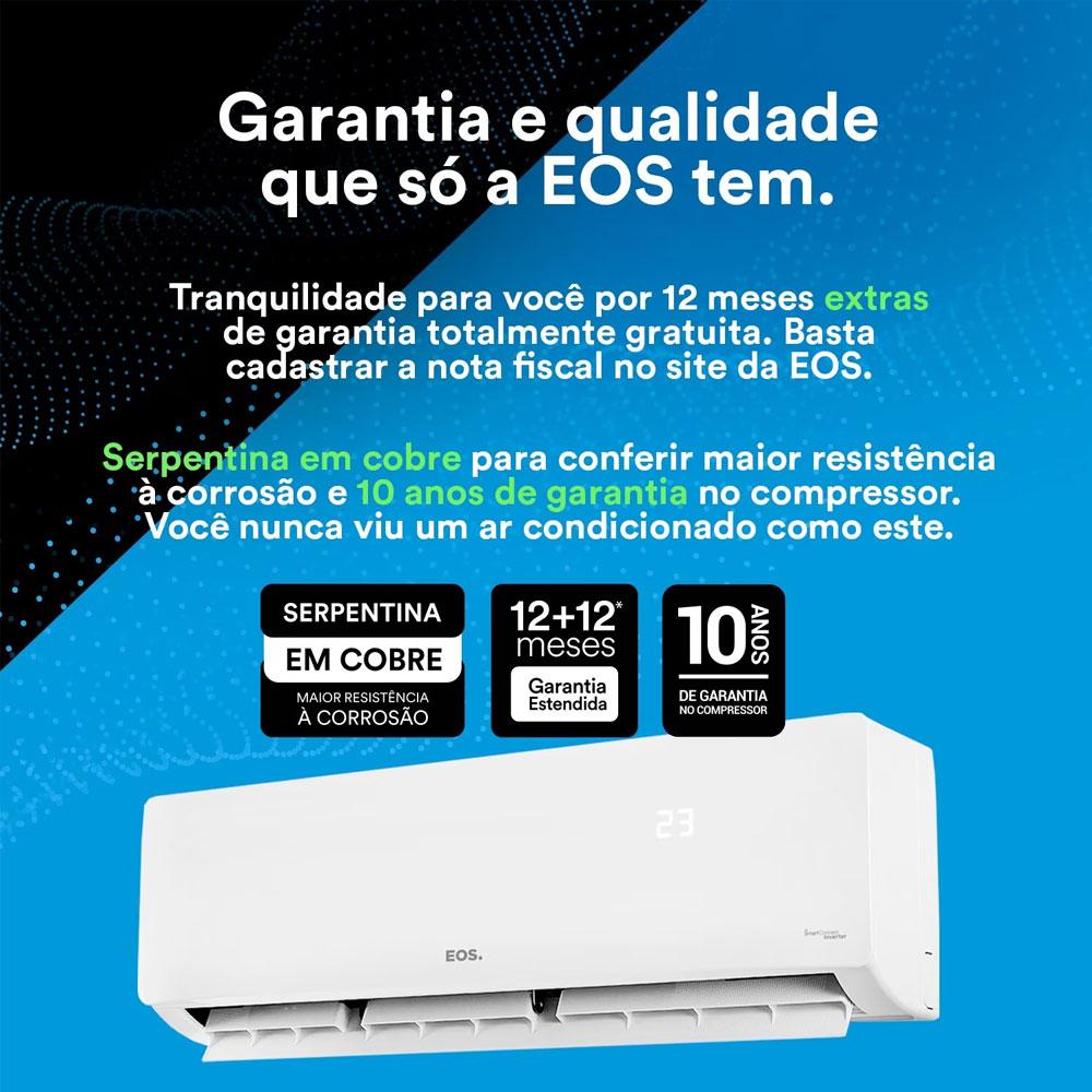 Ar Condicionado Split Inverter 9000 Btus High Wall Frio Easm9000if - Eos 220v