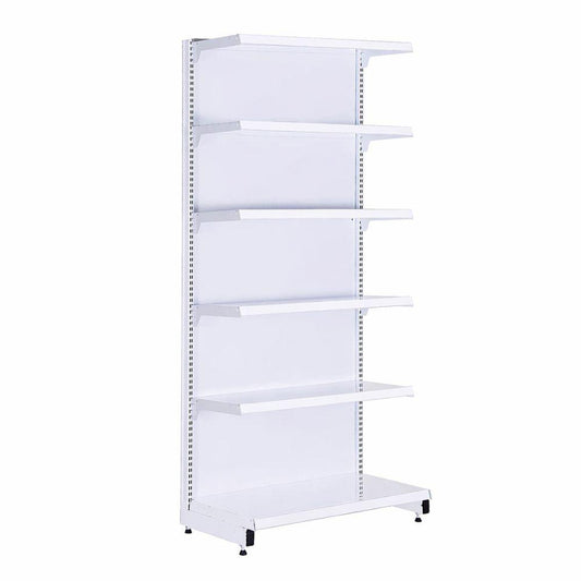 Gôndola Prateleira New Plus 2,00 Parede Inicial GPI - SA Gôndolas Porta Etiquetas Branco