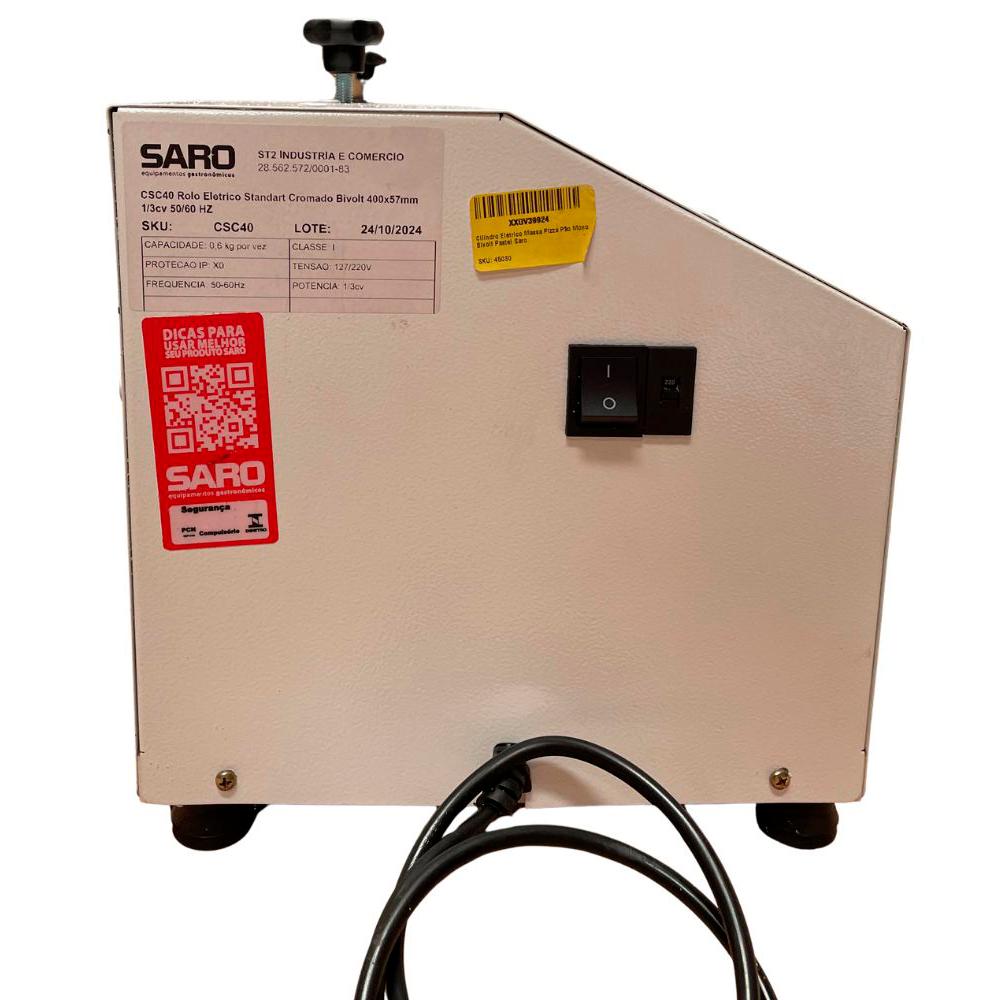 SEMINOVO - Cilindro Elétrico 40cm Branco 1/3cv CSC40 Bivolt - Saro