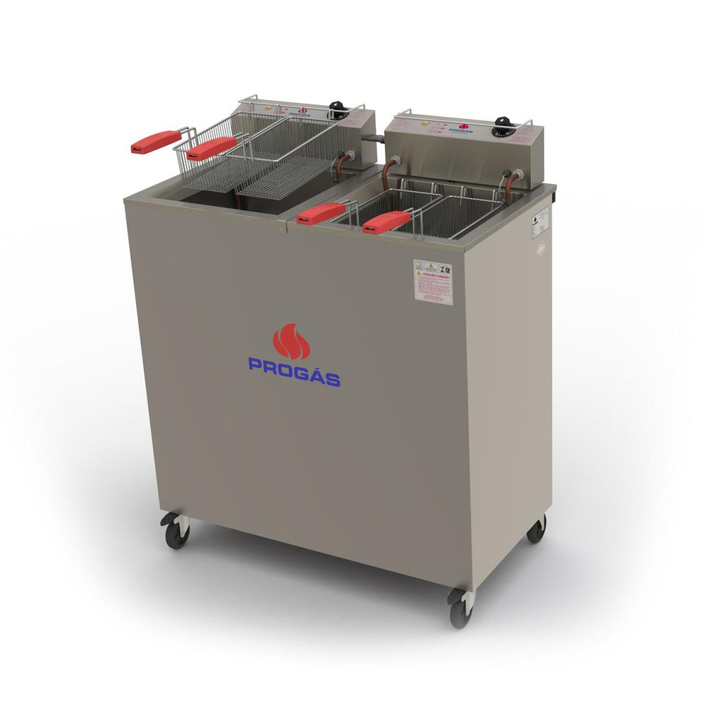 Fritadeira Industrial Elétrica Água e Óleo 18L Tanque Individual PR-200E - Progás
