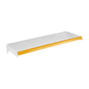 Bandeja Prateleira Com Reforço 30x91 para Gôndolas New Plus com Porta Etiqueta Amarelo - SA Gôndolas