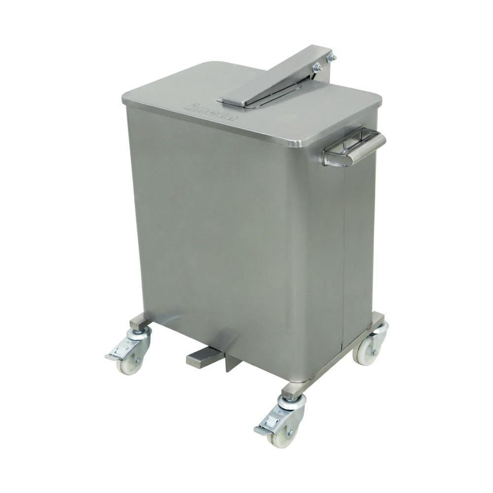 Lixeira 75 Litros Aço Inox 430 Com Rodízios e Cantos Arredondados - Imeca 7494