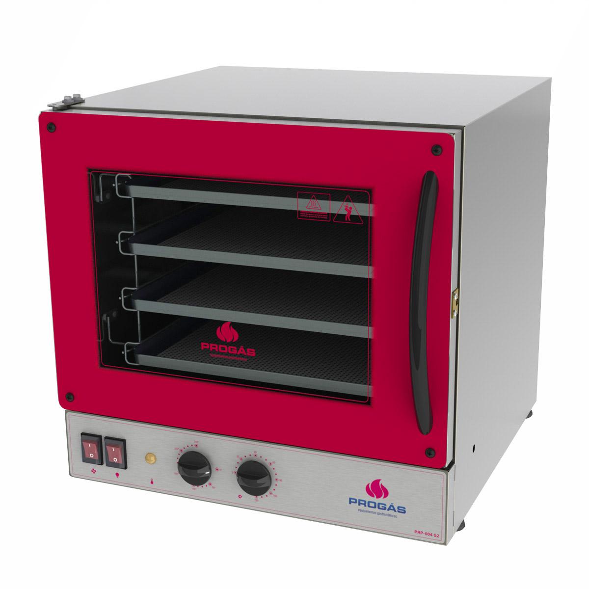 Kit - Forno Turbo Prp-004 127v Vermelho + Bancada Mes-004 - Progás