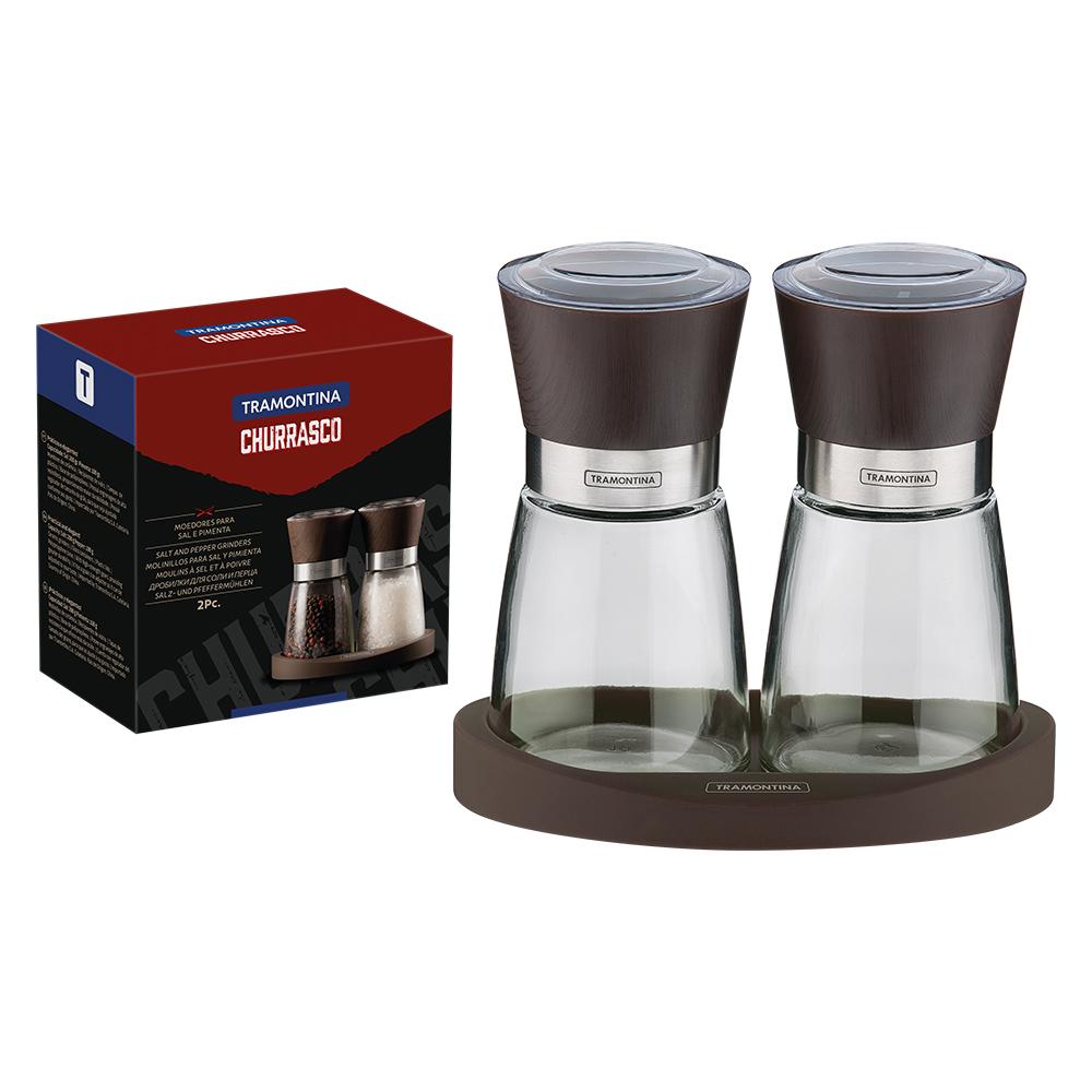 Panela Turim Alumínio Antiaderente 18cm 1,4l Ptc + Moedor de Sal e Pimenta Churrasco - Tramontina
