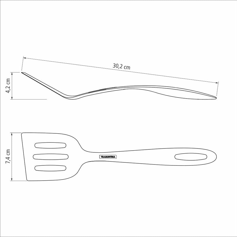 Espátula 30cm Ability em Nylon Preto - Tramontina 25155100