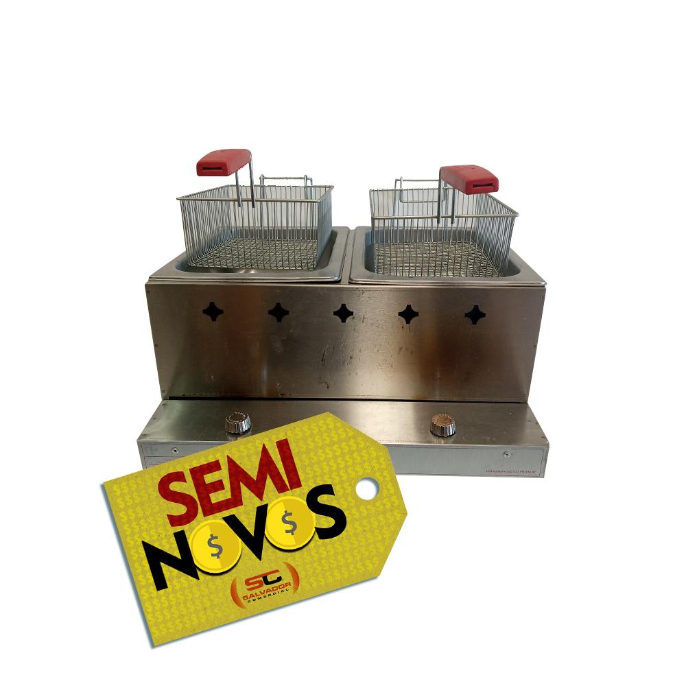 Semi - Fritador Retangular 2 Cestos Gas A. P. Pr-20g - Progas