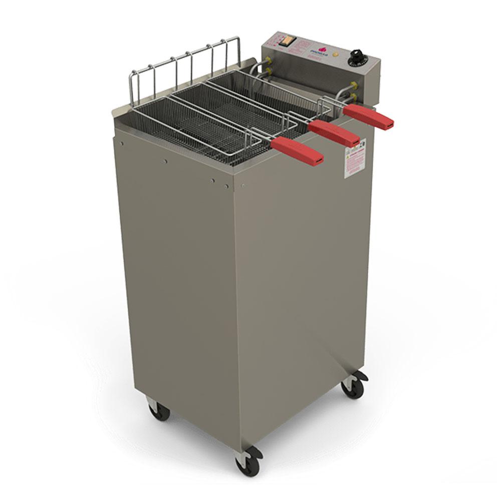Fritador Industrial 8000W Água e Óleo 22L Elétrico Pr-2008E 220V Progás e Cortador de Legumes