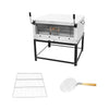 Forno Gás Industrial Pedra Refratária Roma Inox Firi110 + 1 Grade Extra + pá Pizza - Venâncio