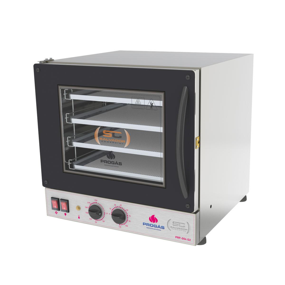Kit Metálico - Forno Turbo Prp-004 127v + Mexedor Prmog-07 Bivolt - Progás
