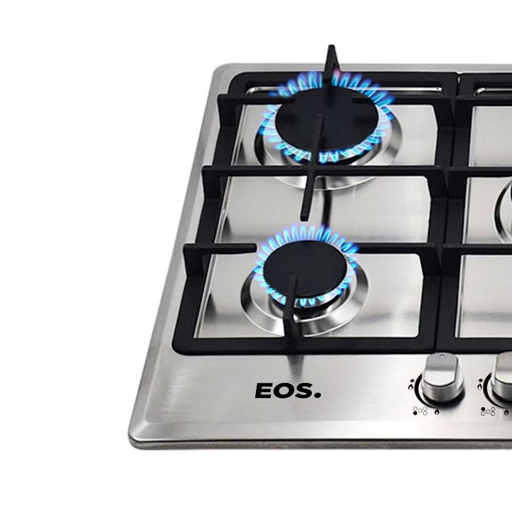 Fogão Cooktop Inox a Gás 5 Bocas 1 Dupla ECG05 Bivolt - Eos B163916