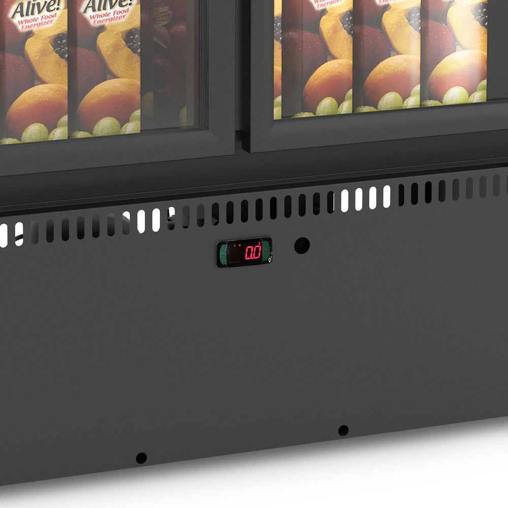Autosserviço Expositor Vanguard Para Refrigerados 2 Portas Preto 0°C a 7 ºC ASVR2PPP 220V - Refrimate