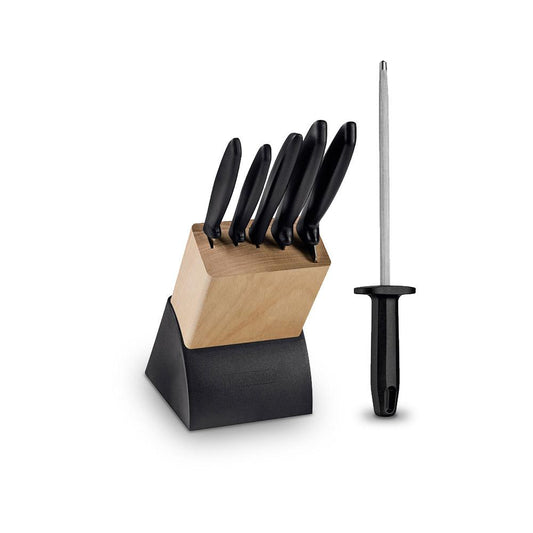 Kit - Faqueiro Plenus 6 Peças + 1 Chaira Estriada 8 Pol Ultracorte - Tramontina