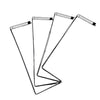Kit - 4 Aparadores Aramados Em U Para Organização De Gôndola 30x91 Preto - SA Gôndolas