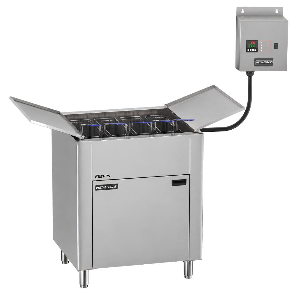 Fritador Elétrico Industrial Somente Óleo 75 Litros 18000w 380T FOEI 75   Metalcubas 24890