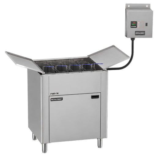 Fritador Elétrico Industrial Somente Óleo 75 Litros 18000w 380T FOEI 75   Metalcubas 24890
