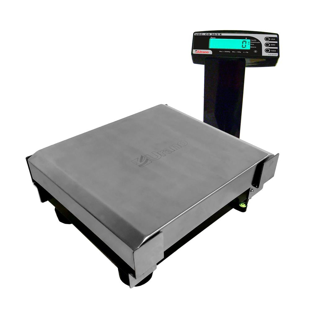 Caixa Supermercado Empacotador Azul 2m Check Out e Balança Bivolt 30kg Urano