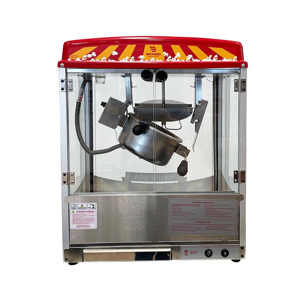 Semi - Máquina Pipoqueira Profissional Comercial Elétrica Inox BMP-150 220v - Braesi
